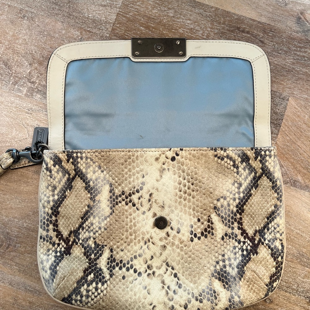Coach Kristin Python Wristlet - Picture 6 of 14